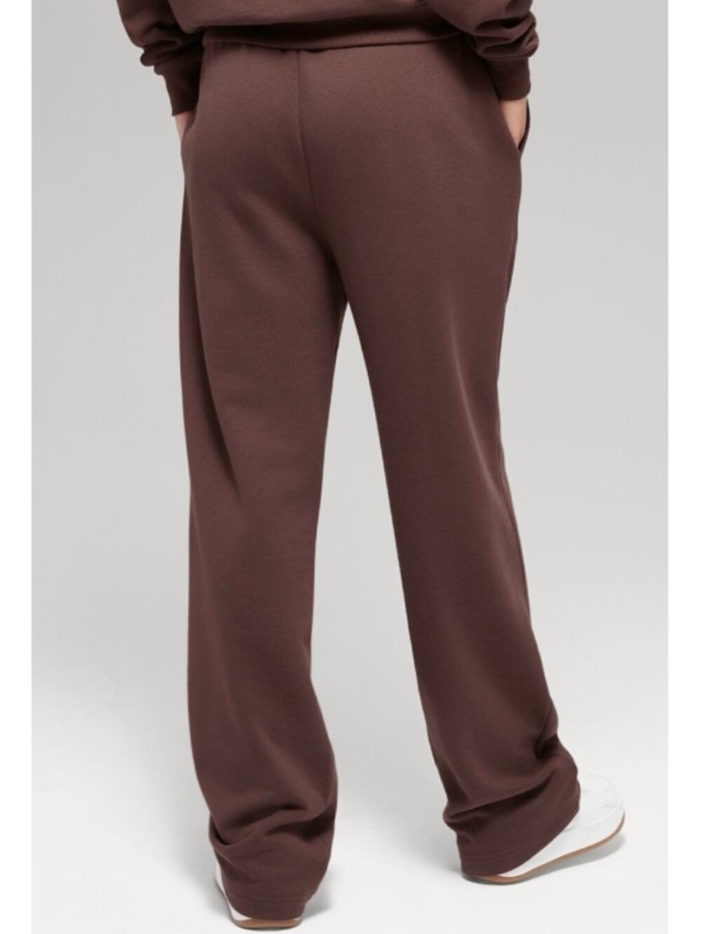 Alo Accolade Straight Leg Sweatpants Brownstone High-Rise Waist Sweats Joggers M - Picture 2 of 10